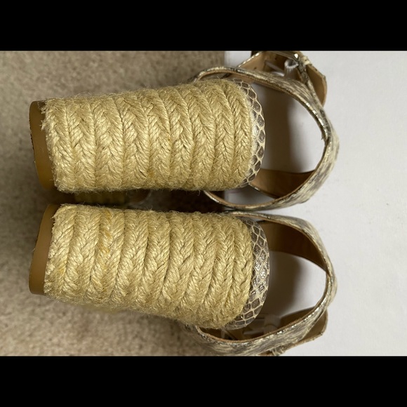 Via Spiga Nemy Snake Embossed Espadrille Sandal - Picture 2 of 7